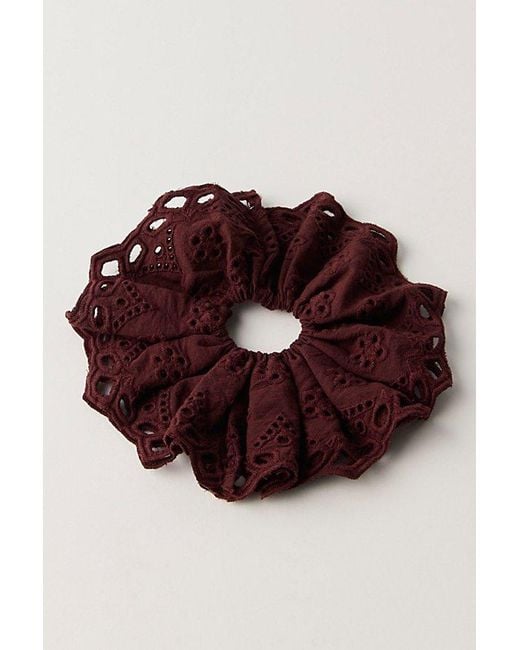 Free People Red Rosalie Scrunchie