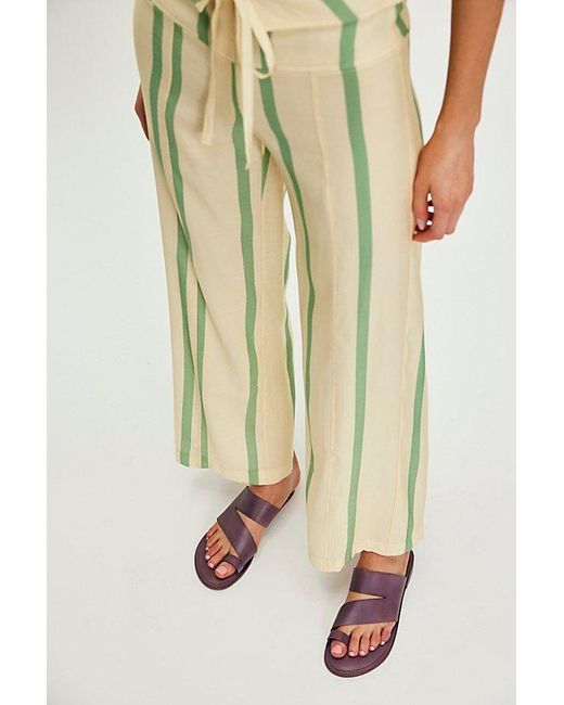 Free People Purple Abilene Toe Loop Sandals
