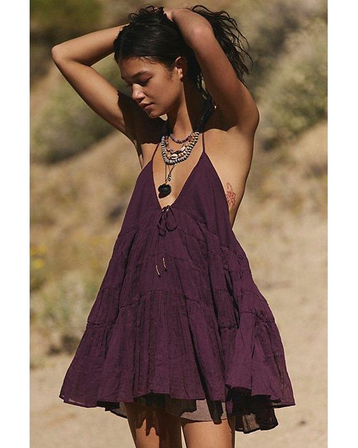free-est Purple Zina Cotton Tunic