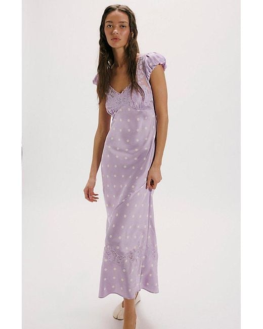 Free People Purple Butterfly Babe Maxi Dress
