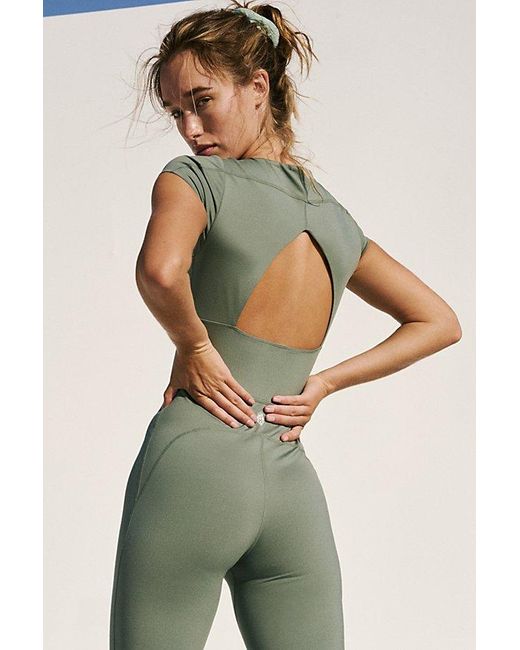 Free People Green New Wave One Piece