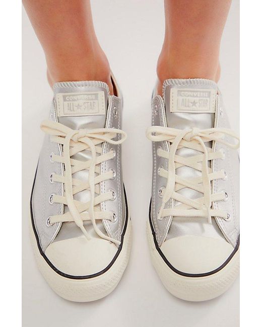 Converse Chuck Taylor All Star Metallic Ballet Sneakers in Natural Lyst