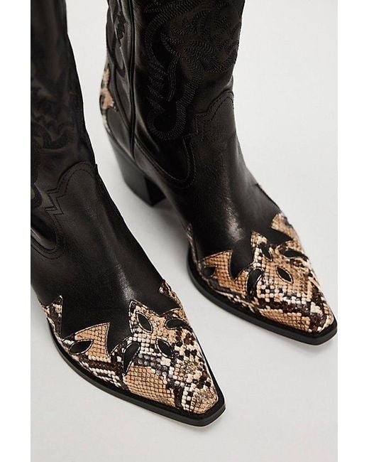 Jeffrey Campbell Black Dagget Charmer Western Boots