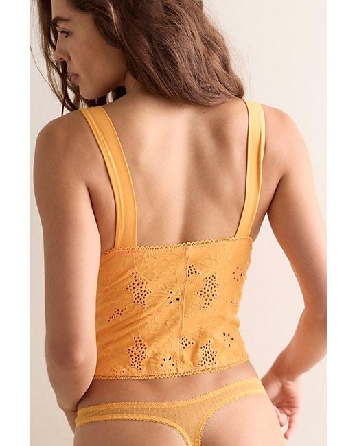 Intimately By Free People Orange Ever Afternoon Triangle Cami By