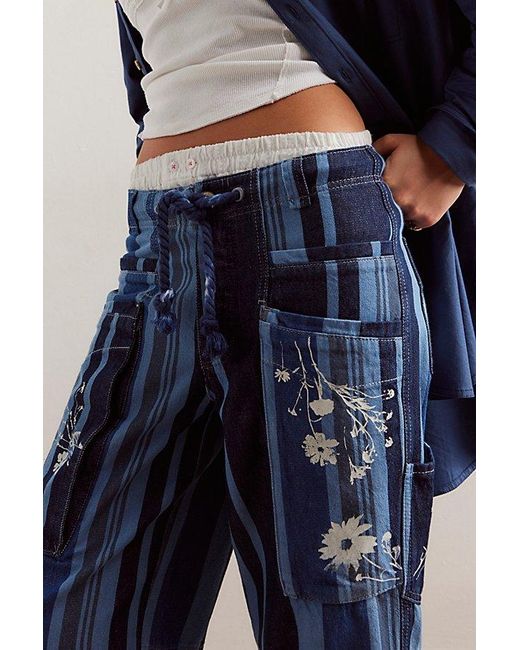 Free People Blue Cove Crop Pull-on Jeans