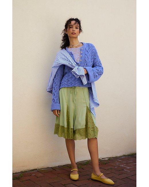 Intimately By Free People Green Made You Look Shorts By