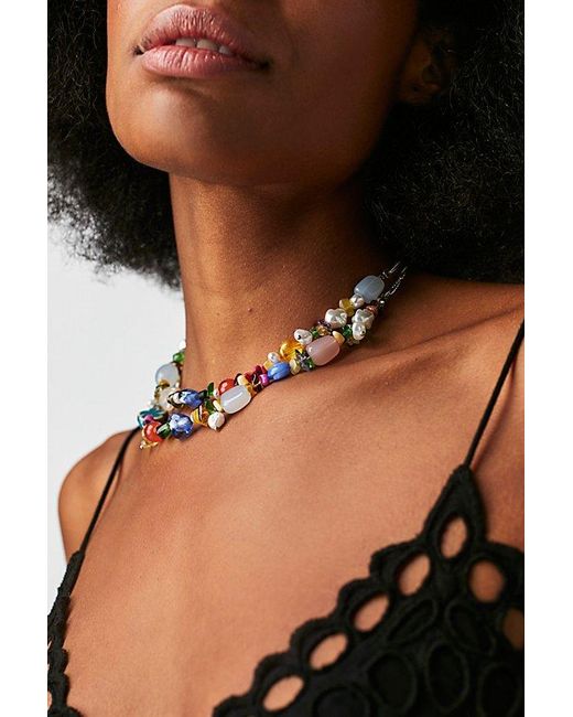 Free People Multicolor Steal The Show Choker