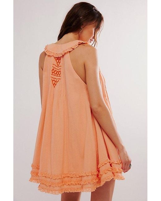 free people do it again mini dress Free People Pink & Orange Stripe Do It Again Mini Dress Small S at Amazon Women's Clothing store
