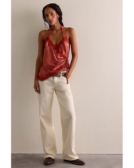 Intimately By Free People Brown Knot Your Type Wrap Cami By