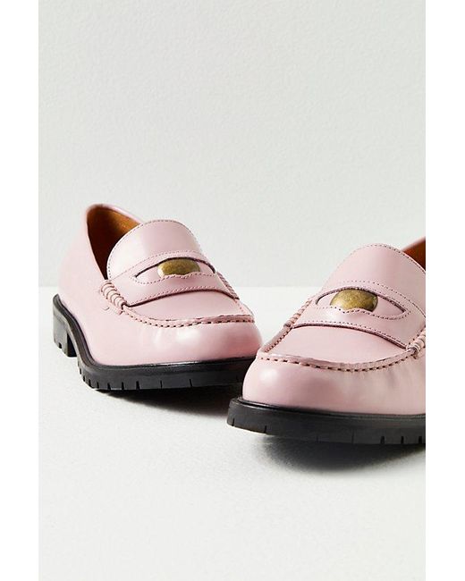 Free People Pink Liv Loafers