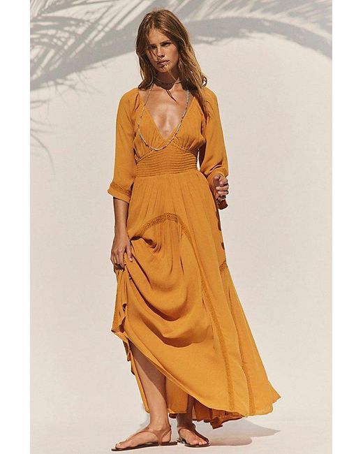 free-est Yellow Dixie Maxi Dress By