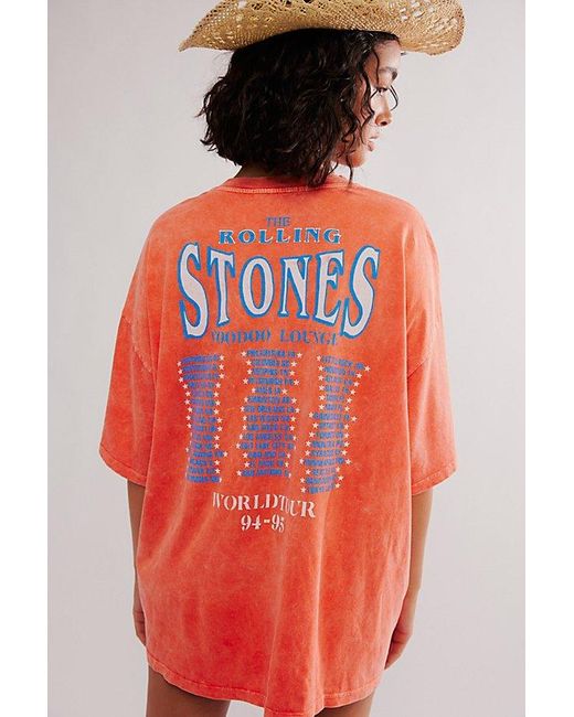 Daydreamer Red Rolling Stones World Tour Tee