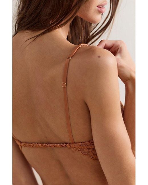 Intimately By Free People Brown Just This Once Triangle Bralette By