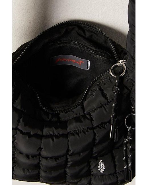 Fp Movement Black Quilted Baby Carryall Sling Bag