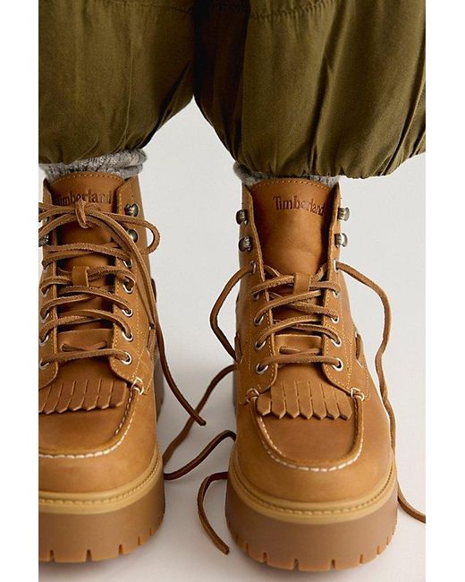 Timberland Brown Stone Street Kiltie Boots Shoe
