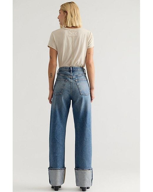 Agolde Blue Big Cuff Jeans