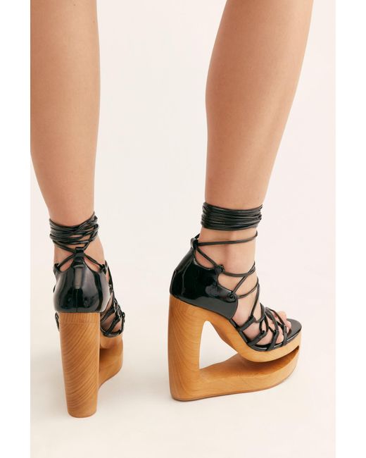 Free People Bennie Platforms By Jeffrey Campbell in Black Lyst