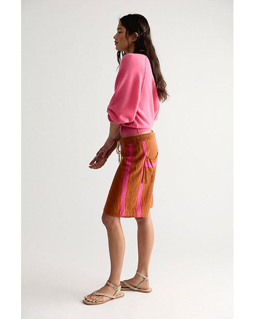 free-est Multicolor Surfs Up Sweater Shorts By