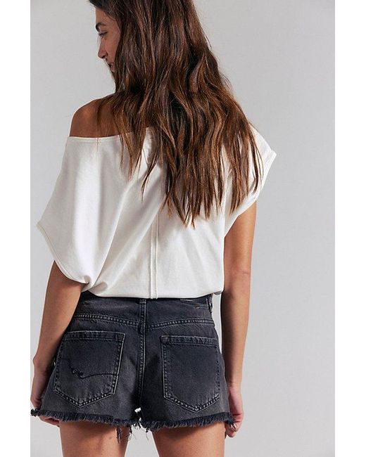 Free People Gray Double Take Shorts