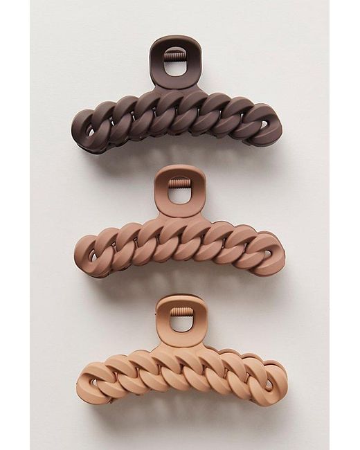 Kitsch Brown Chain Claw Clip Set