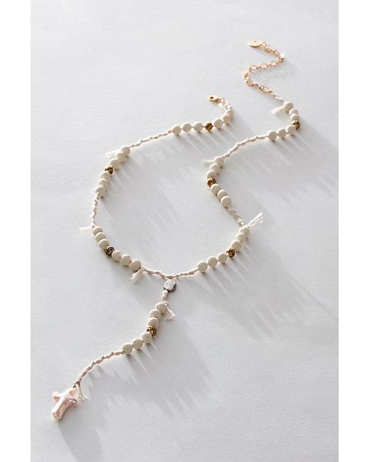 Ariana Ost White The Webber Strand Necklace