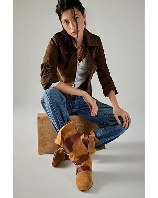 Jeffrey Campbell Blue Lily Slouch Suede Boots By
