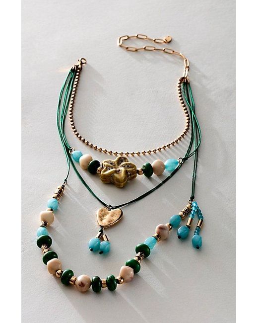 Free People Multicolor We All Adore Layered Necklace
