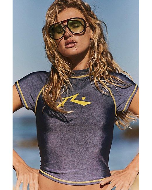 FP x Rusty Gray Vacay Short Sleeve Rash Guard