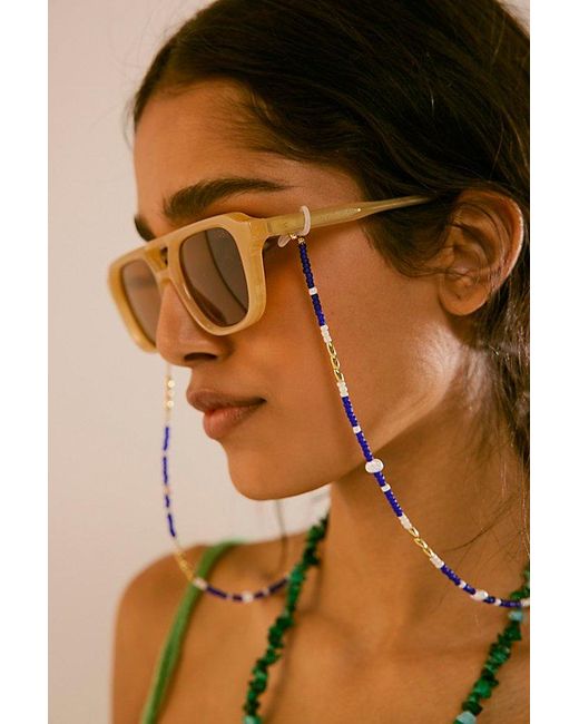 Free People Natural Amalfi Sunglasses Chain