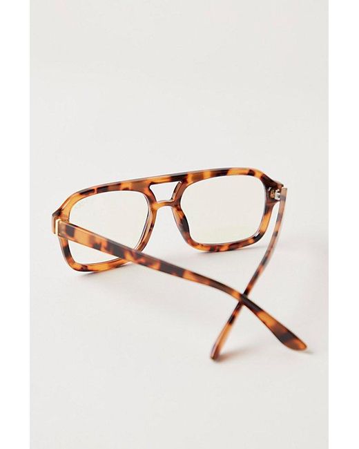 Free People Multicolor Royal Aviator Light Glasses