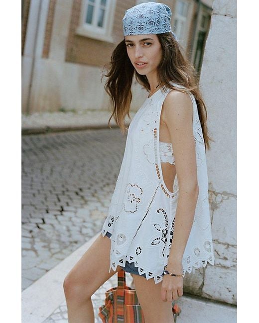 Free People Multicolor Reina Cutwork Tunic