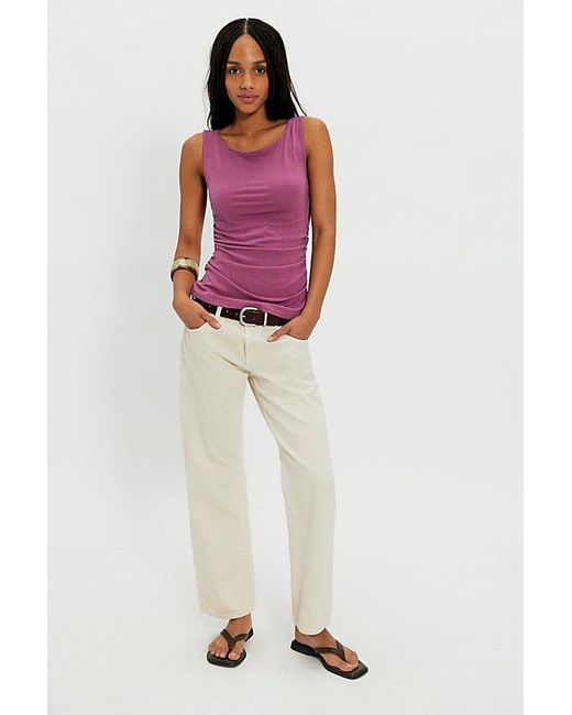 Free People Purple Double Take Tank Top