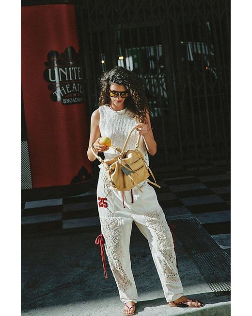 Free People Natural Rockaway Pull-On Craft Pants