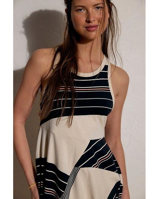 free-est Natural Super Spliced Cotton-Jersey Midi Dress By
