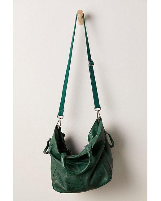 Free People Leslie Leather Tote in Green Lyst