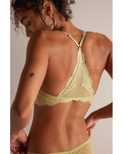 Intimately By Free People Brown Fiona Mesh Front-Close Bralette By