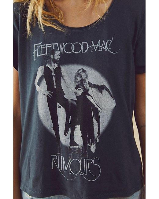 Daydreamer Blue Fleetwood Mac Rumours U-neck Tee