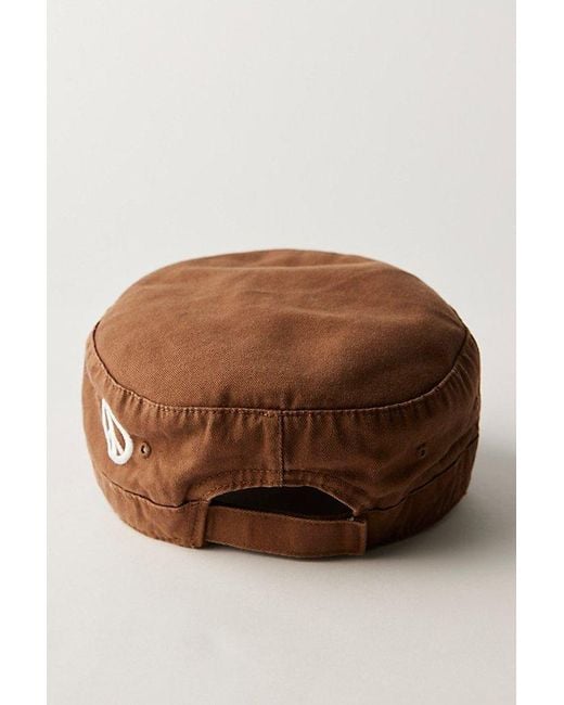 Free People Brown Amour Inc Workwear Cadet Cap