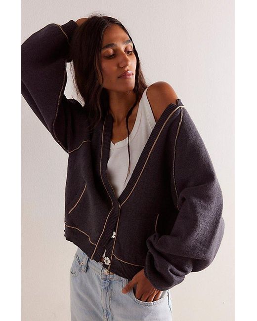 Free People Black We The Free Midnight Cardi
