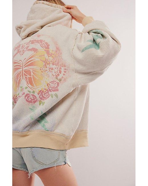 Free People Natural By Your Side Airbrush Sweatshirt