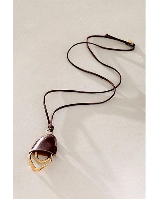 Free People Natural Bareform Pendant Necklace
