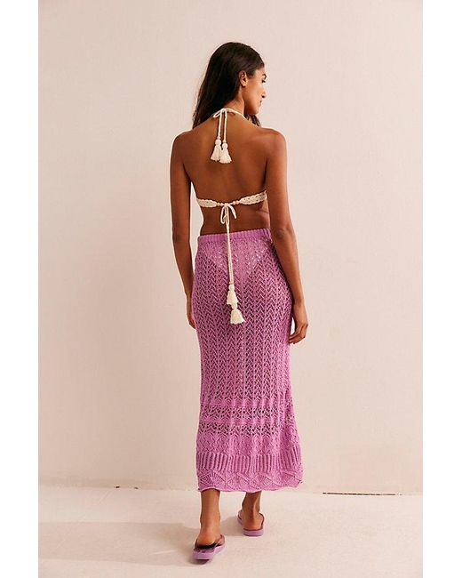 Free People Pink Colonna Skirt
