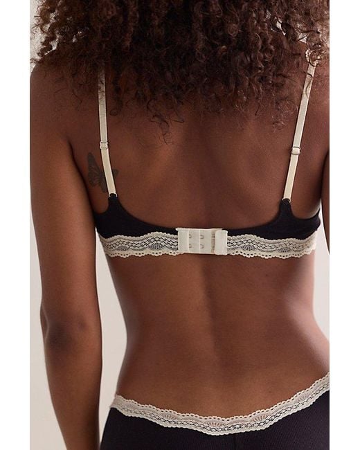 Intimately By Free People Brown Oh My Darling Cotton Balconette Underwire Bra By