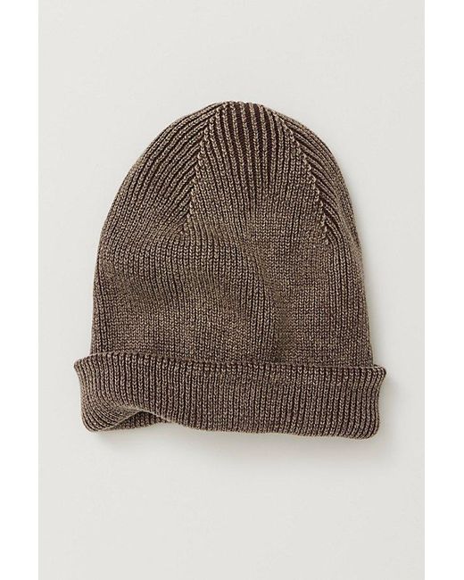Free People Brown Lou Slouchy Beanie
