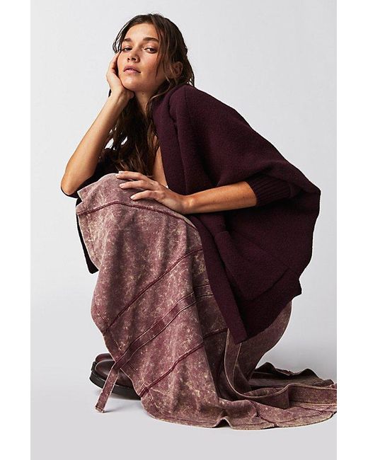 Free People Multicolor Everyday Cocoon Poncho