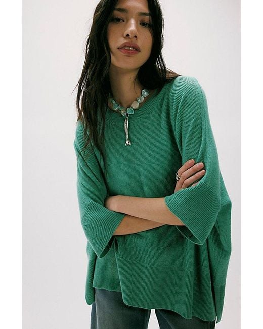 Free People Green Ninth Street Cashmere Tee