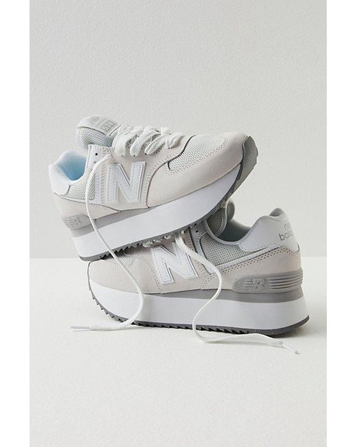 New Balance Gray 574+ Sneakers