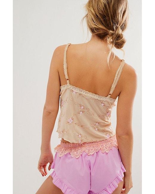 Intimately By Free People Pink Pocket Full Of Posies Cami By