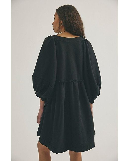 Free People Black Sunchild Babydoll Tunic