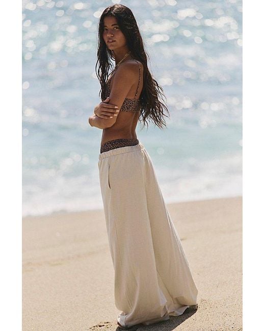 free-est Natural Dakota Solid Pants By